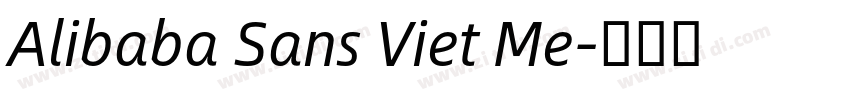 Alibaba Sans Viet Me字体转换
